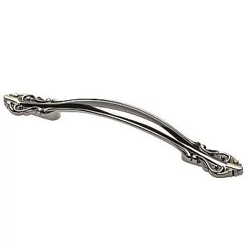 GTV: Ручка мебельная WERONA C=96мм, черный хром UZ-WERON-96-12