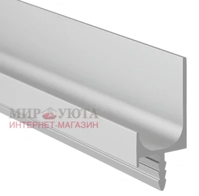 Профиль-ручка врезная для фасада 18мм, алюминий матовый, L-5500мм: LKW4AA