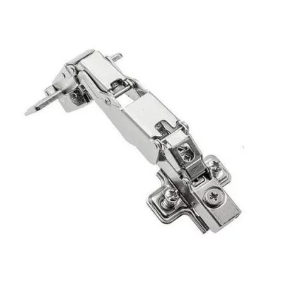 Петля GTV ZM-НСKT 165 градусов угловая самозакрывающаяся с планкой с евро: ZM-HCKT165ZE-S