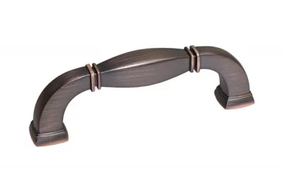 Ручка-скоба 102мм, отделка шлифованная медь