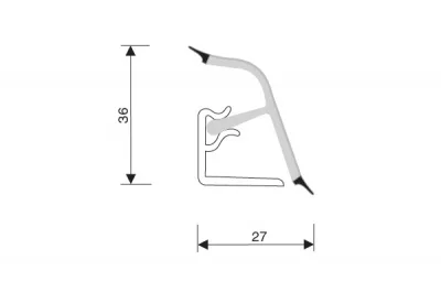 122.Бортик овальный L=3700, дольче вита