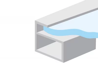 Профиль рамочный 20х21, L=4000мм, отделка алюминий анодированный Профиль рамочный 20х21, L=4000мм, отделка алюминий анодированный