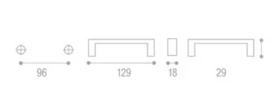 Giusti: Ручка металлическая со вставкой - M22.10.00.D1G