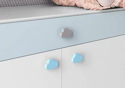 GTV: Ручка мебельная UM-CLOUD облако, серый: UM-CLOUD-SZ