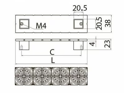 Ручка мебельная AZTEK C=128 мм, старое золото GTV UZ-AZ-128-04