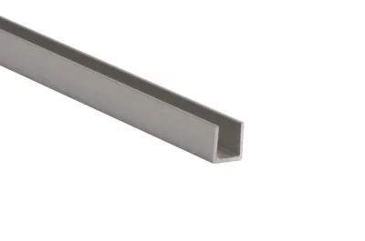 Профиль торцевой 600мм для стеновых панелей, отделка алюминий