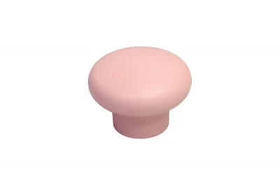 Ручка-кнопка, отделка розовая