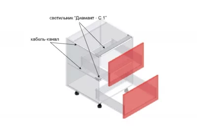 Светильник Диамант-С.1 в базу 1200/18, 26W