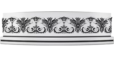 Планка подфризовая Премиум закругленная, коллекция Флора