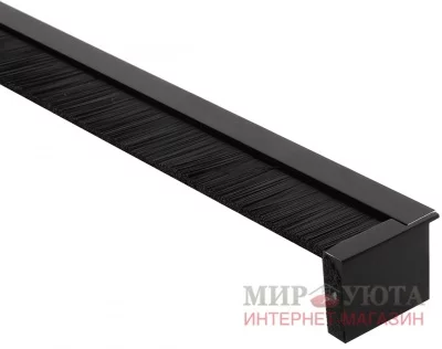 EXIT Заглушка кабель-канала для навесных коробов, 400х35 мм, черный: 2090.906.0400