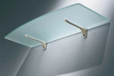 Менсолодержатель "Журавлик", отделка алюминий, комплект 2 штуки