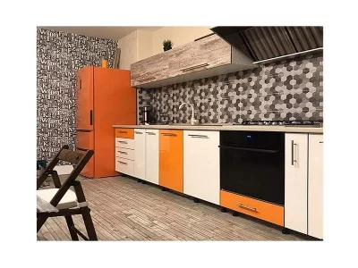 Плита МДФ AGT 1220*8*2800 мм, односторонняя глянец белый 601/908