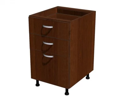 Корпус напольной тумбы для кухни, 3 ящика 500*560*720