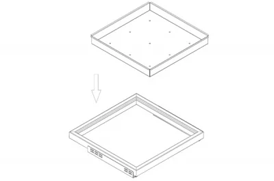 Поддон Н=51, для рамки в базу 830, арабика