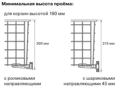Корзина сетчатая 190х400х400 мм, металлик серебристый FIRMAX