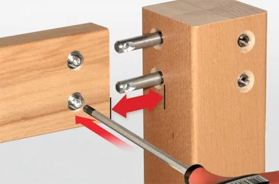 Бочонок для стяжки конической XS, d.15мм, h.19мм, M10, отделка цинк