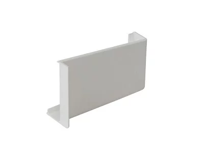 Накладка декоративная для навеса шкафа 806000100DX, белая, правая