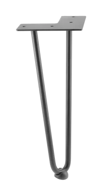 GTV: Ножка NM-ARTO-10-2R304 черный матовый, 2 прутка, D-10 мм, H-304: NM-ARTO-10-2R304-20M