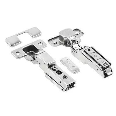 GTV: Петля SOLID PRO полунакладная самозакрывающаяся, регулировка в 3 плоскостях, прямая планка CLIPON: ZM-DCHCB08-3DBEO