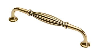 Ручка мебельная ABIATE C=128 мм, старое золото GTV UZ-ABIAT-128-04