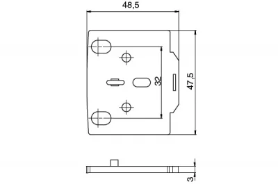 Подкладка H.3мм для петель серии 3000