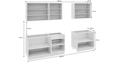Кухонный гарнитур 300 см «Ассорти» 597004