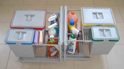 LEMI: Рациональный Угол, 455х375х680, левый, 4 ведра