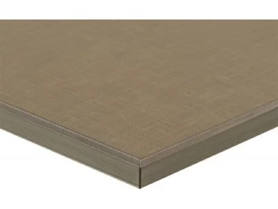 Фасад мебельный МДФ ALVIC глянцевый текстиль серебро (Textil Plata)