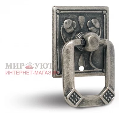 Ручка-капля серебро состаренное: M1179000SFE