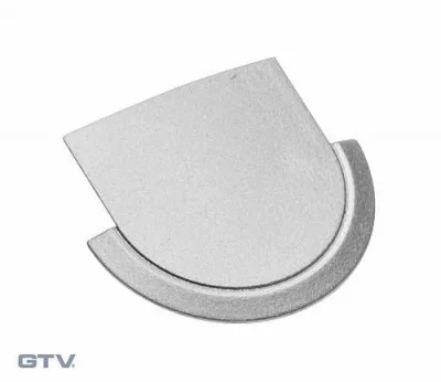 GTV: Заглушка для профиля PA-GLAX-AL - цвет серебристый (цена за 10шт.) PA-ZASGLAX-00