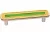 Ручка-скоба 96мм, отделка никель глянец + жёлтый+зелёный