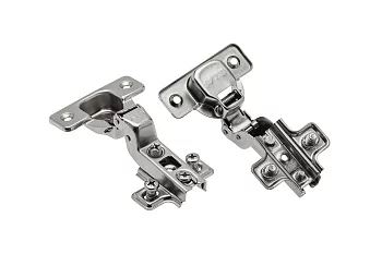 GTV: Петля внутренняя GTV Ø35 с ответной планкой H=0 с евро шурупом, сверление - 45мм вес-60 гр. ZP-BICN070ZE