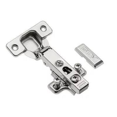 GTV: Петля накладная с клипом GTV H=0 без пружины, 45мм с эксцентриковой регулировкой с евро шурупом ZP-COCA450-ZE