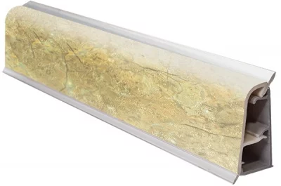 105.Бортик овальный L=4000, бежевый сланец