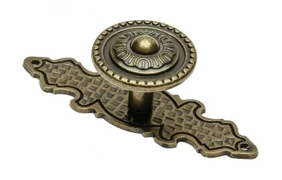 Ручка-кнопка мебельная GZ-1136, старое золото GTV GZ-WP1136-04