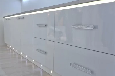 Профиль для LED подсветки прямоугольный, L=4000 мм, отделка белый матовый