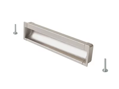 Врезная ручка 160мм, нержавеющая сталь/шлифованный никель