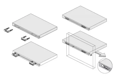 Скрытое крепление Ghost для деревянных полок, фронтальное Скрытое крепление Ghost для деревянных полок, фронтальное