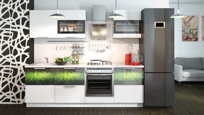 Кухонный гарнитур длиной - 240 см (со шкафом НБ)