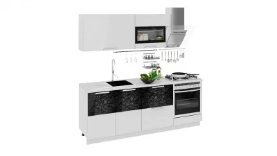 Кухонный гарнитур длиной - 210 см (со шкафом НБ)