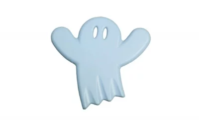 Ручка-кнопка, отделка голубая