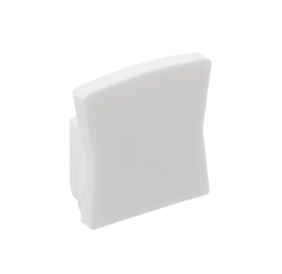 GTV: Заглушка для профиля GLAX MINI накладного высокого - цвет БЕЛЫЙ (цена за 10шт.): PA-ZASGLAXMNKW-10