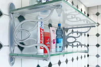 Менсолодержатель "Campanello Vetro", отделка хром глянец, комплект 2 штуки