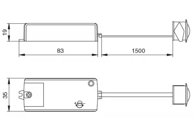 PIR-датчик движения, 250W, 100-240V