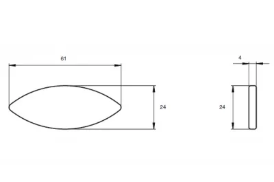 Шкант плоский №20 (за 1000 штук)