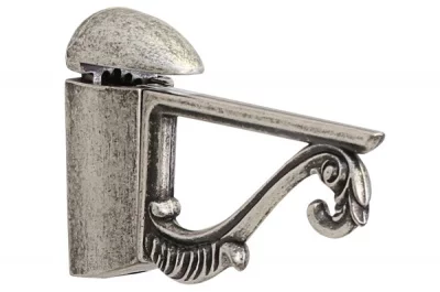 Менсолодержатель пеликан классический, отделка серебро старое, комплект 2 штуки