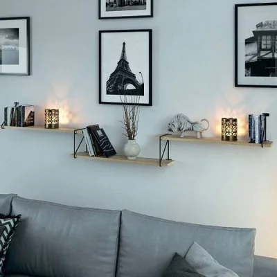 GTV: Полкодержатель ROD, 210x160 мм, черный матовый: PP-ROD-20M