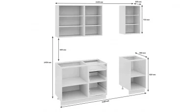 Кухонный гарнитур 210 см «Ассорти» 596990