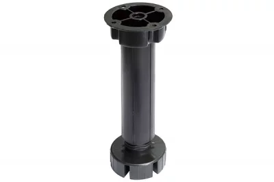 Ножка под цоколь H.150 (145-170) неразборная, черная Ножка под цоколь H.150 (145-170) неразборная, черная