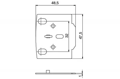 Подкладка H.1мм для петель серии 3000